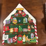 Vtg 2006 Hallmark Keepsake Kids Santa Workshop Advent Calendar Felt Tree Read!. Fixed Price $39.00.