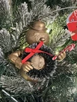 2025 Gold Sam Snowman Wreath Rudolph Red Nosed Reindeer Christmas Ornament. Fixed Price $17.99.