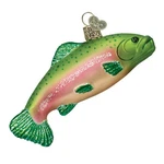 Old World Christmas Rainbow Trout Glass Blown Ornament For Tree,. Fixed Price $29.49.