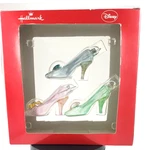2013 Hallmark Disney Christmas Tree Ornament Slippers -3PC- Handblown. Fixed Price $12.00.