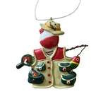 Ornament Fear Bobber With Vest And Hat Fishing Christmas 3 Inch Midwest. Fixed Price $10.95.