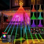 16.4FT Led Christmas Tree Lights With Remote, Timer & Music Sync For Holiday Fun. Fixed Price $83.99.