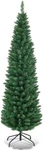 Giantex, Green Artificial Pencil Christmas, Premium Hinged Pine Tree With Solid. Fixed Price $45.00.