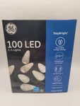 Ge 100 C-5 Sparkling Crystal String-a-long Christmas Lights Set New. Fixed Price $19.46.