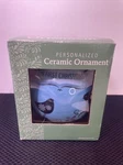 Nib Personalized Our First Christmas Ceramic Ball Ornament 3.5 Diameter. Fixed Price $10.00.