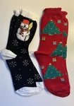 2-PAIRS Women Socks Size 7-10 Snowman Plays Songs Lights Up & Christmas Tree. Fixed Price $11.04.