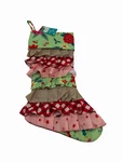 The Pioneer Woman Holiday Floral Green Ruffle Christmas Stocking New. Fixed Price $17.75.