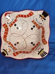 Grasslands Road Pottery Snowman Bowl New Item 471066. Fixed Price $29.95.