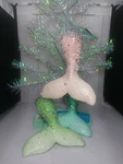 Beach Coastal Nautical Sea Life Tropical Decor Beaded Mermaid Tail Ornament ( C). Fixed Price $9.95.