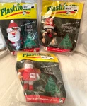 Plastifoam Lot Of 3 Fun With Socks Angel, Santa Claus & Teddybear Ornament. Fixed Price $12.55.
