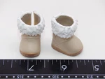 Battat Lori Snow Boots Shoes Only Fashion Clothing Fur Tan. Fixed Price $9.86.