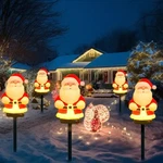 5PCS Solar Santa Claus Pathway Lights Garden Stake Xmas Holiday Patio Party. Fixed Price $15.77.