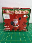 Santa Inflatable By Chrisha Creations Vintage 4 Ft. Christmas Blow-up (tested). Fixed Price $19.99.