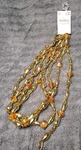 New Michaels Holiday Elegance Gold Amber Beaded Garland 9 Ft Christmas Decor. Fixed Price $16.94.