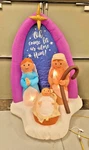 Gemmy Airblown Inflatable 6 Ft. Nativity Scene Christmas Jesus Mary Joseph. Fixed Price $60.00.
