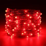 Winter Lane Indoor/outdoor Multifunction 50' Micro Led Christmas Light, Red. Fixed Price $16.00.
