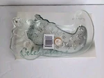 Christmas Stocking 8" Glass Serving Plate Candy Dish Bowl Crystal Clear. Fixed Price $10.99.