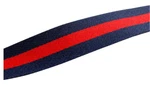 New Ornerx Christmas Ribbon Striped Grosgrain Dark Blue Red 3/8" 50 Yd. Fixed Price $14.99.