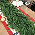 Christmas Cedar Garland For Staircase Real Touch Droopy Bendable Lifelike Fau.... Fixed Price $35.64.