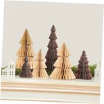 Relithick 6 Pcs Paper Christmas Tree Decor 3D Honeycomb Light Khaki, Coffee. Fixed Price $29.32.