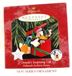 Hallmark Ornament 1ST Archives Series Donalds Surprising Gift 04025 Box #17832. Fixed Price $6.48.
