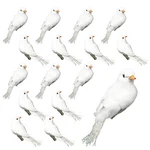 Banberry Designs White Dove Feathered Christmas Tree Ornaments - Set Of 16 Turtl. Fixed Price $26.74.