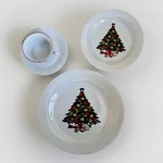 Vintage Christmas Dinner Set Collection 16 Pc Sea Gull Fine China Complete. Fixed Price $47.26.