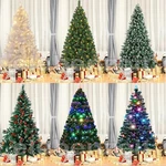 Christmas Tree Artificial With Lights / Fiber Optic Snow Flocked Pine Cones. Fixed Price $65.31.