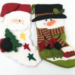 Snowman Christmas Stockings Lot Of 2 Holiday Decor Festive Novelty. Fixed Price $14.99.