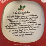 Holiday Style The Giving Plate, Holly Berry Ceramic Christmas 11"X10" Nib. Fixed Price $22.49.