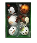 Cg Hunter Glitter Christmas 4INCH Hand Painted Ornaments 6PACK. Fixed Price $15.99.
