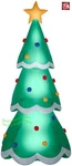 10' Gemmy Airblown Inflatable Giant Christmas Tree W/ Ornaments And Star. Fixed Price $69.95.