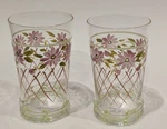SET/2 Tracy Porter Sage Tea High Ball Glasses Hand Blown-painted, 16 Oz 5.5T. Fixed Price $39.00.