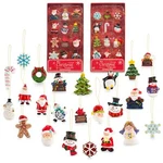 Mini Resin Christmas Ornaments Set Of 24 - Rustic Decorations Sma.... Fixed Price $19.82.