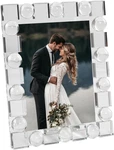 Elegant Crystal Wedding Frame 5X7 - Perfect Keepsake Display With Gift Box. Fixed Price $85.99.