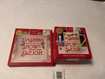 Lenox Holliday Tidbit Plate Dashing Through The Snow 6" Square And Mug. Fixed Price $39.05.