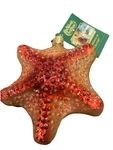 Old World Christmas Red Starfish Glass Nautical Ornament No Box. Fixed Price $9.99.