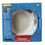Debbie Mumm Snowman Christmas 7.5 Soup Cereal Bowls Sakura Casual Dining Oneida. Fixed Price $25.00.