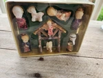 Vintage Christmas House Piece Mini Nativity Set Greenbrier 873687. Fixed Price $5.24.