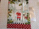 Mackenzie Childs Merry Christmas Santa Reindeer Dish Towel New. Fixed Price $20.00.