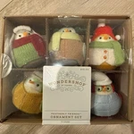 New Wondershop Featherly Friends Ornament Set Of 6 Mini Birds 2024 Christmas. Fixed Price $19.99.