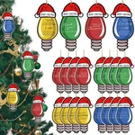 Syhood 24 Pcs Christmas Light Bulb Ornaments Xmas Tree Hanging Decor. Fixed Price $18.92.