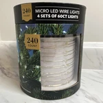 Members Mark Micro Led Wired 240 Cool White Lights 8 Functions. Fixed Price $27.49.