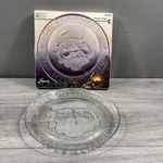 Anchor Hocking Merry Christmas Santa 11.5 Inchglass Platter Tray Usa Made W/ Box. Fixed Price $21.99.
