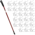 No Ladder Pro Pole Quick Release Christmas Light Hanging Kit & 25 Clips House. Fixed Price $29.95.