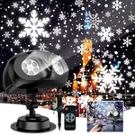 Christmas Led Projector Light Moving Snowfall Outdoor Landscape Stage Xmas Lamp. Fixed Price $17.99.
