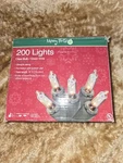 200 Holiday Lights Merry Brite Clear Bulb/green Wire Xmas Party. Fixed Price $12.10.