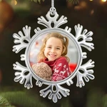 Facraft Snowflake Picture Frame Christmas Ornaments 2025 - Metal Ph.... Fixed Price $17.21.