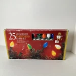 Holiday Time 25 C7 Multi Colored Ceramic Indoor/outdoor Light Set Nos End-to-end. Fixed Price $11.69.