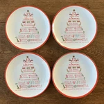 Christmas Dessert Plates 12 Days Of Louisiana Set 4 Nola Tawk 7 Inch. Fixed Price $29.99.